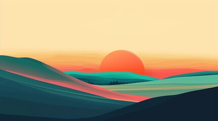 Simple minimalist 2d and 3d backgrounds