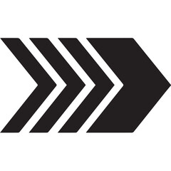 black and white arrows