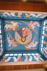 ancient thai mural painting on wall