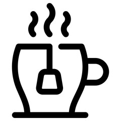 tea icon, simple vector design