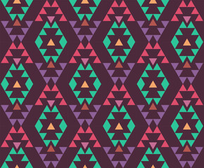 ethnic pattern design , Geometric ethnic textile