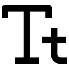 text icon, simple vector design