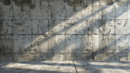 concrete wall with light and shadow background