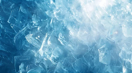 Fotobehang frozen ice background © Laura