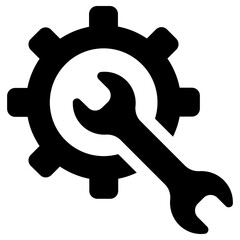 tools icon, simple vector design