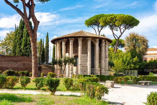 Temple of Hercules Victor in Rome, Italy