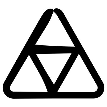 Triforce Icon, Simple Vector Design