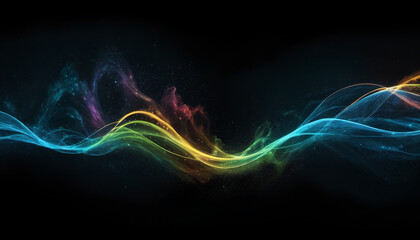 光 デザイン フラクタル 波 Generative AI