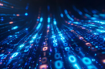 Futuristic Dynamic and graphic wallpaper. Technological Background