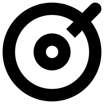 vinyl icon, simple vector design