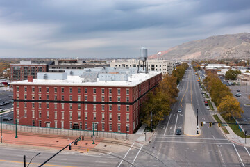 Downtown area of Salt Lake City, Utah, US