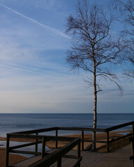 Obraz premium sunset on the lake