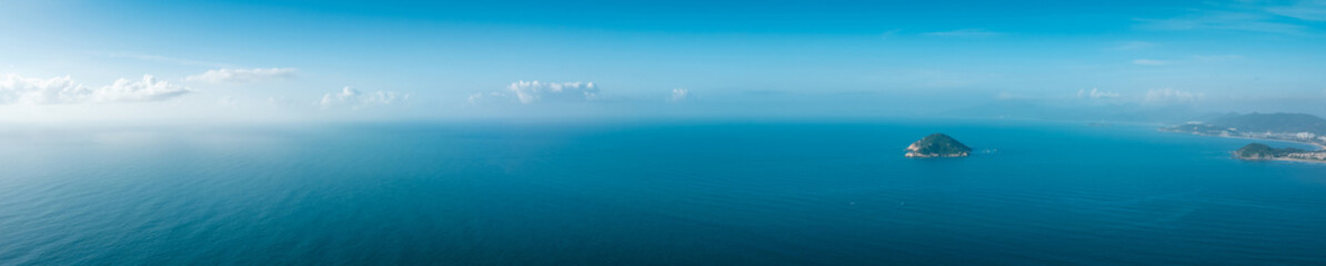 Aerial view of beautiful sea and sky landscape