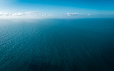 Aerial view of beautiful sea and sky landscape