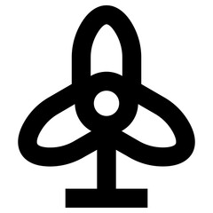 wind turbine icon, simple vector design