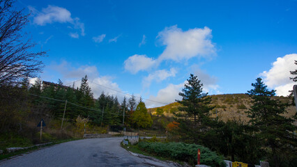 landscape with clouds