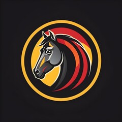 horse icon, Horse head logo, horse head vector, horse head mascot, horse head emblem, Equine emblem, Equestrian symbol, Stallion silhouette, horse illustration, Horse portrait, Steed icon, horse head 