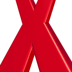 Vote labour party red X symbol