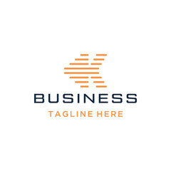 Initial Letter K with Fast Speed Movement Lines For Business Brand Inspiration Logo Design