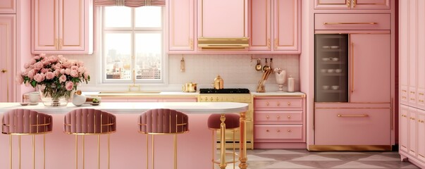 luxurious kitchen room decoration