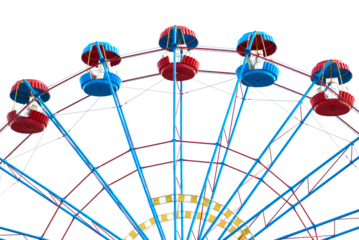 Ferris wheel, giant wheel, observation wheel in PNG isolated on transparent background