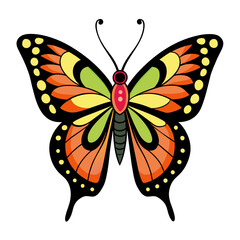 Fluttering Elegance: Butterfly Illustration Vector Art with Graceful Silhouette