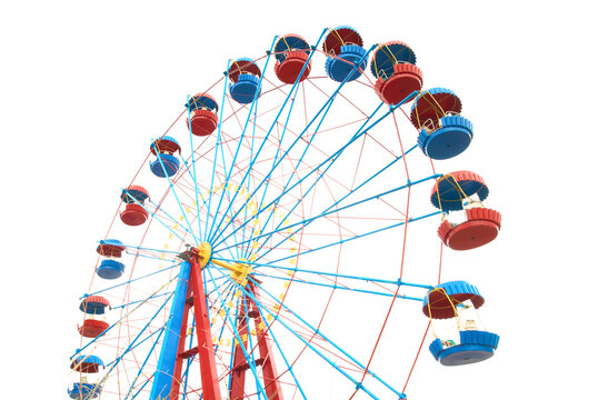 Ferris wheel, giant wheel, observation wheel in PNG isolated on transparent background