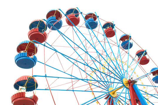 Ferris wheel, giant wheel, observation wheel in PNG isolated on transparent background