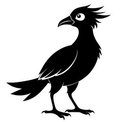 Regal Rooster: Vector Silhouette Illustration of a Proud Poultry