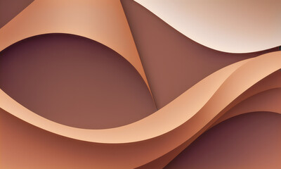 Abstract background. visual symphony of curves and waves in earthy tones. It exudes tranquility and organic elegance, representing movement and harmony in nature