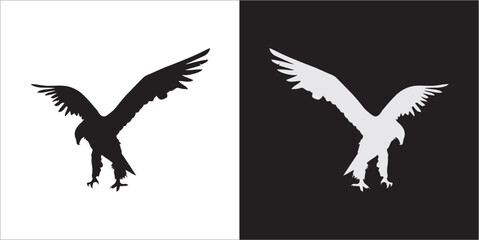 Illustration vector graphics of eagle icon
