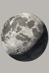 Photo Of The Moon black and white