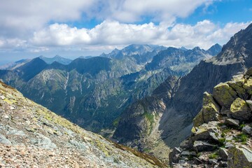 Beautiful view of the High Tatra Mountains in northern Slovakia.