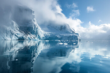 Glacial serenity before the storm