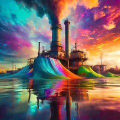 the most calming image anyone could ever imagine being flooded by a giant wave of colourful oozing...