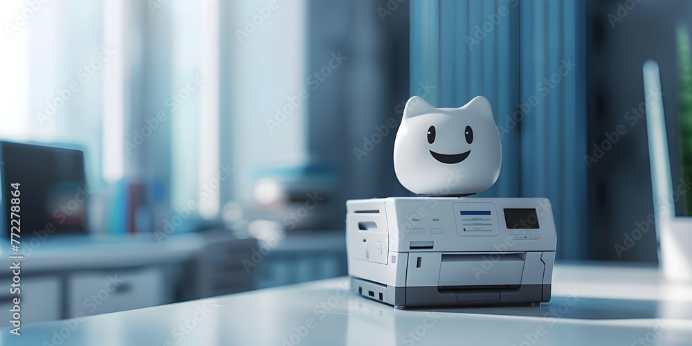 Poster printer character generating proposals and output opportunities with copy space in a d rendering