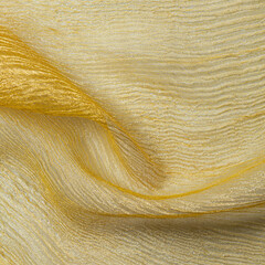 Texture, background, pattern, silk fabric with yellow stripes