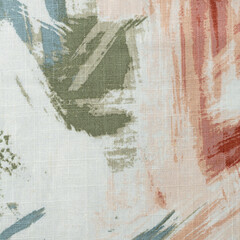Closeup detail of textured fabric background. Fragment of artwork