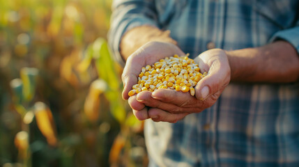 Photograph of rice in the hands of farmers and farmers