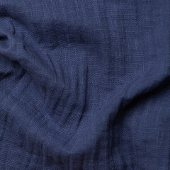 Blue crumpled fabric texture. Abstract background and texture for design