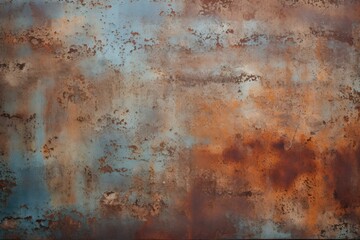 Weathered Rust metal background. Steel grunge iron. Generate AI