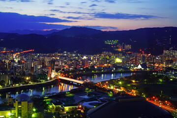 Cityscape of Hiroshima city, Japan