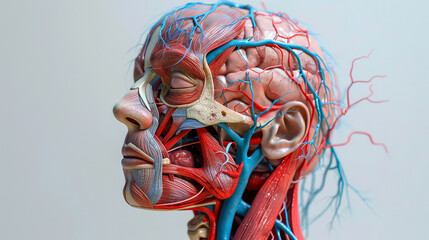 3D model of human anatomy for medical education, vivid and detailed