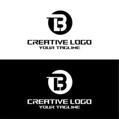 creative letter logo bl desain vektor
