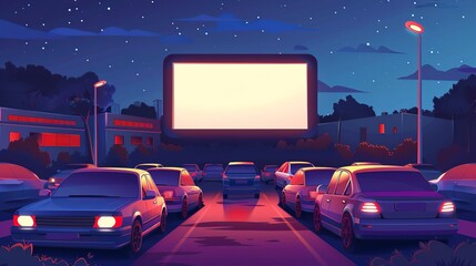 Street drive-in cinema.