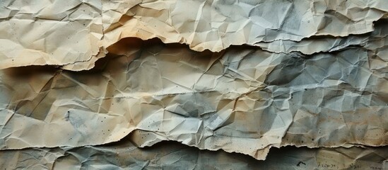 Texture of wrinkled aged paper