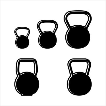 Kettlebell Icon, Steel Ball With A Handle Used For Exercise