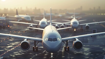 aviation plant. aircraft repair. beautiful view from above