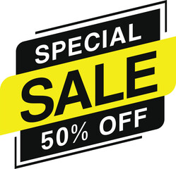 Sale Offer, Special Offer, 50% Off