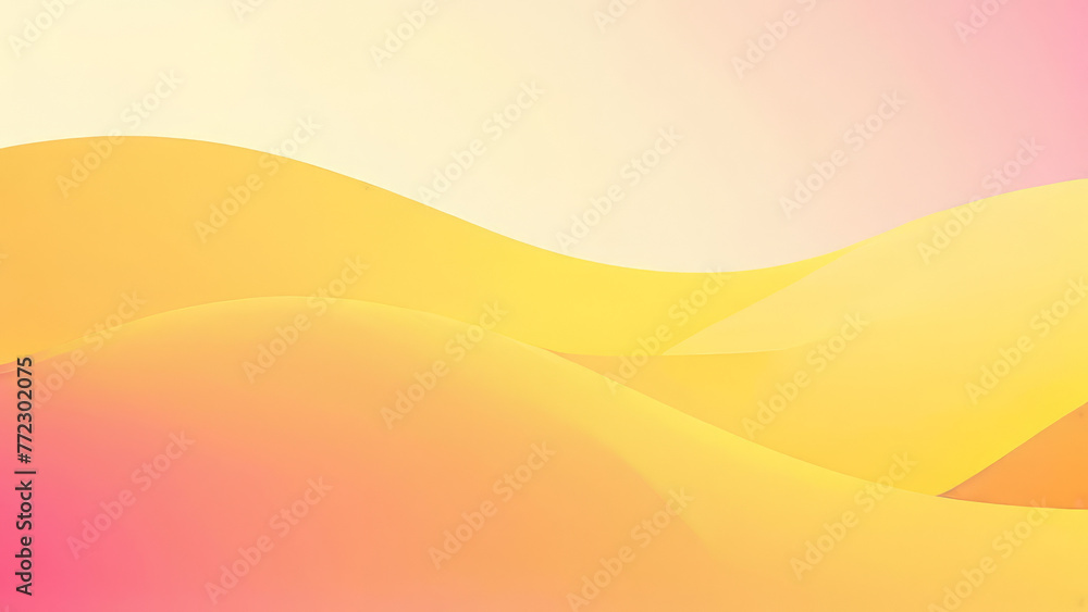 Sticker abstract background with wave peach and pink gradient